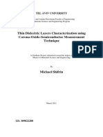 Thin Dielectric Layers Characterization Using Corona-Oxide-Semiconductor Measurement Technique