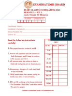 Sure Key Examinations Board: Read The Following Instructions Carefully