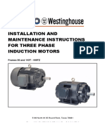 Installation and Maintenance Instructions For Three Phase Induction Motors