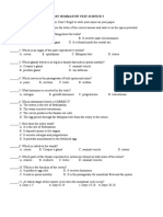 First Summative Test Science 5