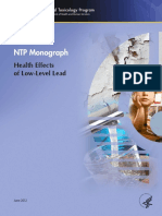 NTP Monograph: Health Effects of Low-Level Lead