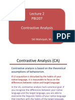 PBI207 Contrastive Analysis Contrastive Analysis .: Siti Mahripah, M.App - Ling