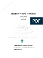 CBSE Study Material For Students: Employability Class X