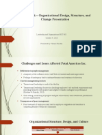 Benchmark - Organizational Design, Structure, and Change Presentation