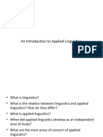 An Introduction To Applied Linguistics