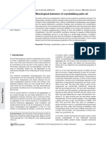 Rheological Behavior of Crystallizing Palm Oil