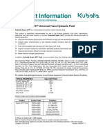 Kubota Super UDT2 Fluid PI Sheet