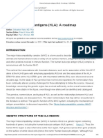 Human Leukocyte Antigens (HLA) - A Roadmap - UpToDate