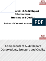 Componenets of Audit Report