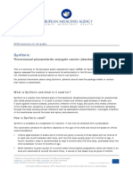 Synflorix: Pneumococcal Polysaccharide Conjugate Vaccine (Adsorbed)