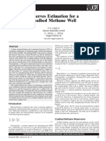 Reserves Estimation For A Coal Bed Methane Well PETSOC-03-11-01-P