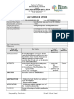 Lac Session Guide: Department of Education Schools Division of Nueva Ecija