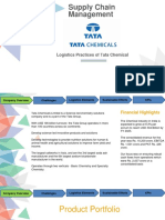 Supply Chain Management: Logistics Practices of Tata Chemical