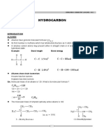 Hydrocarbon: C C 1.54A C C 83kcal