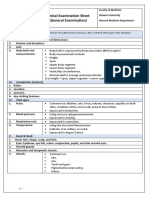 Clinical Examination Sheet (General Examination)