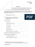 BWM Certificate and BWM Record Book