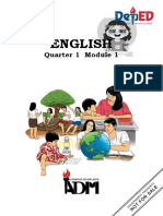 English: Quarter 1 Module 1