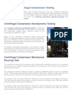 Centrifugal Compressor Testing