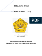 Modul Mata Kuliah Analysis of Prose