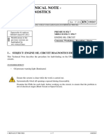 Technical Note - Diagnostics: I - Subject: Engine Oil Circuit Diagnostics Help