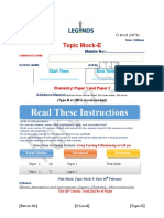 Read These Instructions: Topic Mock-E