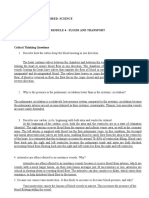 Reymart Baguio A. Iii Bsed-Science Module 4 - Fluids and Transport Module Assessment Critical Thinking Questions