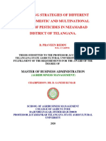 Marketing Strategies of Different Local, Domestic and Multinational Brands of Pesticides in Nizamabad District of Telangana