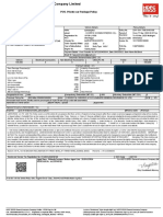 POS-Private Car Package Policy: Certificate of Insurance Cum Policy Schedule