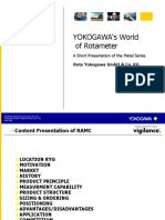 YOKOGAWA S World of Rotameter: A Short Presentation of The Metal Series