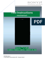 Xperia Z Ultra - 1276-6434 - Test Instructions - Mechanical - Rev5