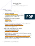 Accounting For Cash-receivables-Inventories