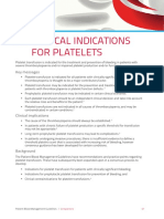 Clinical Indications For Platelets: Key Messages