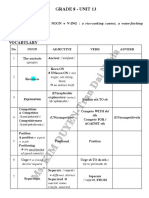 Grade 8 - Unit 13: Grammar