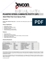 Technical Data: Plastic Steel 5-Minute Putty (SF)