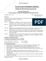 Bu Mba Syllabus Full Time 3 Sem CP 302 Decision Support Systems and Management Information System