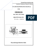 Fiberizor: Operation and Maintenance Manual