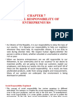 Chapter 8 Social Responsibility of Entrepreneurs