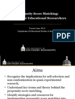 Propensity Score Matching: A Primer For Educational Researchers