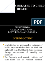 Statistics Related To Child Health.