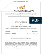 Public International Law - KLE Law Academy Notes