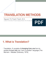 Unit 1:: Translation Methods