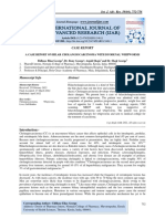 A Case Report On Hilar Cholangiocarcinoma With Duodenal Whipworms