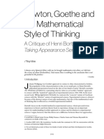 Newton, Goethe and The Mathematical Style - VINE, Troy