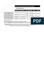 Remanufactured Transmissions, Spare Parts, and Kits Catalog: 6S-750 Diesel Units