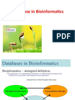 Data Base in Bioinformatics