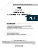 10th Cbse English Language and Literature Term II
