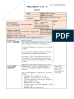 Weekly Lesson Plan - B7 Week 4