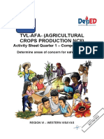 Tvl-Afa - (Agricultural Crops Production Ncii) : Activity Sheet Quarter 1 - Competency 1.1