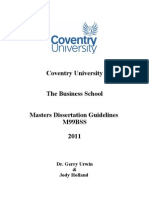 1 Dissertation Guidelines V2 2011 Cohort