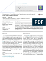 L. Sun, H. Hou - Measurement of Sound Absorption by Underwater Acoustic Material Using Pulse-Separation Method (2014)